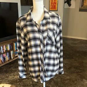 Idyllwind black and White Checkered Shirt